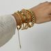 Stainless Zircon High End Niche Bracelet Gold Titanium Steel Plain Ring Hand Jewelry_ipsvogv.com