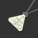 FOREVER BEST FRIENDS Triangular Half Split Fashion Men's and Women's Long Pendant Necklace_ipsvogv.com