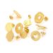 Stainless Braided Threaded Ac, Titanium Steel Ear Hooks, DIY Handmade Circular Ring With Gold-plated Earring_ipsvogv.com