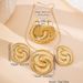 Simple Three-Dimensional Exaggerated Earrings Necklace Bracelet Set Women's Fashion Versatile Personality Jewelry_ipsvogv.com