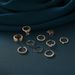 Hot Selling Accessories Fashion Blue Butterfly Personality Diamond Inlay Snake Shaped Double-layer Fried Dough Twists_ipsvogv.com