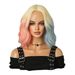 2024 Halloween Wig Harley Quinn Cosplay Short Curly High Quality Chemical Fiber High Temperature Silk Wig_ipsvogv.com