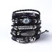 Men's Leather Braided Adjustable Bracelet Stackable Hip Hop Punk DIY Set Series Jewelry_ipsvogv.com