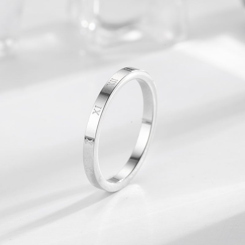 Women's Jewelry Stainless Steel Ring Titanium Steel Ring Round Ring Niche Design Trendy Jewelry_ipsvogv.com