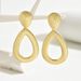 Simple And Fashionable Commuting Style Water Drop Earrings Personality Exaggerated Hollow Niche Design Earrings Versatile Earrings_ipsvogv.com