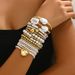 Fashion Commuter Style Women's Geometric Bracelet Set Personalized Beads Niche Design High End Multi Layer Bracelet_ipsvogv.com