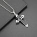 Hip Hop Necklace Accessories, Men's Street Cross, Personality, Bouncing, Di Alloy Pendant, Sweater Chain_ipsvogv.com