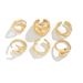 Fashion Metal Liquid Lava Open Set Ins Scenery Surface Water Drop Hug Ring For Women_ipsvogv.com