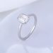 Women's Jewelry Fashion All Match Niche Light Luxury 925 Sterling Silver Square Diamond Zircon Ring Ring Pinky Ring_ipsvogv.com