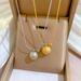 Full Body 【 Titanium Steel 】 Extremely Simple Wind Bipolar Ball Furnace Genuine Gold Necklace For Women's Ins Mesh Red 【 】_ipsvogv.com