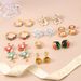 Silver Needle Small Fresh Series Spring Style Pearl Color Matching Flower Earrings Niche Design Earrings Fashion Trend Earrings_ipsvogv.com