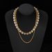 Hip Hop Fashion Full Diamond Rugby Alloy Pendant Square Sugar Cuban Tennis Fried Dough Twists Chain Men's Necklace_ipsvogv.com