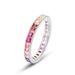 Summer Bright Colored Zirconium Closed Ring S925 Silver Inlaid Colored Gem Light Luxury Simple Ring_ipsvogv.com