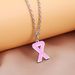 New Pink Ribbon Breast Cancer Awareness Stainless Steel Necklace For Women Clavicle Chain Jewelry_ipsvogv.com