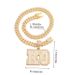New Hip Hop T Square Diamond Letter Neckl Pendant Light Luxury Exaggerated Alloy Full Diamond KO Letter Hip Hop_ipsvogv.com