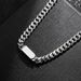 Titanium steel necklace Cuban chain necklace men's trendy hip hop titanium steel chain men's simple and versatile men's jewelry_ipsvogv.com