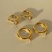 Women's Jewelry Set Fashion Niche Real Gold Electroplated Titanium Steel Diamond Small Zircon Pendant Earrings_ipsvogv.com