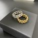 Hip Hop 8mm Full Diamond Zircon Cuban Tail Ring Street Personalized Trendy Men's And Women's Jewelry_ipsvogv.com