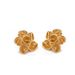 French Style Light Luxury For Women, Niche Design Gold Lotus Leaf Pearl Earrings_ipsvogv.com