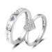 Pure Open Korean Edition Live Interwoven Love Couple Ring Pair Silver Jewelry_ipsvogv.com