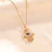 Devil's Eye Necklace For Women, Light Luxury, Niche, High-end Pendant, Titanium Steel Lock Chain Accessory, Not Fading_ipsvogv.com