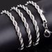 Cuban Hip-Hop Trendy Men's Titanium Steel Thin Bracelet Niche Unisex Non-Fading Braided Chain Jewelry_ipsvogv.com