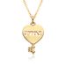 Women’s Jewelry Set Fashion Love Heart Key Necklace Female Clavicle Chain Ins Style Simple Small Lock Necklace Niche Design Necklace_ipsvogv.com