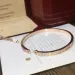 Jewelry Womens Bracelet Gold Torque Bangle Double Row Dia Width Hidden Inlay Process High Fade Resistant Bracelets_ipsvogv.com