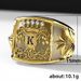 Cao Shi's Personalized Creative Crown Pattern Men's Gold Plated Ring Handicraft_ipsvogv.com