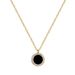 【 Full Body Titanium Steel 】 Round Agate Temperament And Personality Are Extremely Simple. Real Gold Necklace In The_ipsvogv.com
