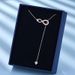 Eternal Love Necklace Women Rose Gold Inlaid With Full Diamonds Niche Design Crystal Element Clavicle Chain_ipsvogv.com