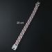 Hip hop style men and women Cuban chain bracelet Bracelet full double row diamond trendy accessory_ipsvogv.com