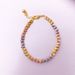 High grade mixed color bracelet transfer bead bracelet adjustable fashion jewelry smooth knife pattern beads_ipsvogv.com