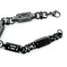 Black Stainless Steel 8.5mm Width Man's Woman's Necklace Bracelet Chain Jewelry_ipsvogv.com