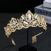 New High End Luxury Crystal Bridal Headdress Alloy Crown Wedding Hair Accessories Banquet Evening Hair Crown_ipsvogv.com