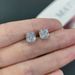 Daily Commuting Fat Square Moissanite Earrings Eagle Claw 0.6/1.5/2/2.5 Carat S925 Sterling Silver Earrings In Stock_ipsvogv.com