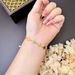 New Chinese Style Four Harmony Ruyi Square Sugar Sand Gold Bracelet Versatile High End Light Luxury Jewelry Yiwu_ipsvogv.com