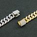Hip hop full diamond domineering Cuban chain trendy personality, buckle, street dance outfit, tie, bracelet, bracelet_ipsvogv.com