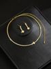 Hot Selling Fashion New Niche Personality High-end Versatile Claw Chain Necklace Earrings Bracelet Gold Silver Black_ipsvogv.com