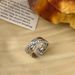 Zircon Design Female Birdcage Interlocking Niche High End Finger Fashion Personality Time Come Running Ring_ipsvogv.com