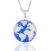 New Jewelry Copper Micro Inlaid Zircon Earth Pendant Necklace For Rap Singers_ipsvogv.com