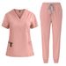 Women's short-sleeved doctor's gown, surgical gown, women's beauty work clothes, men's operating room scrub gown, elastic quick-drying gown_ipsvogv.com