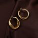 Retro Ins Style Geometric Metal Real Gold Twisted Atmospheric Earrings Earring_ipsvogv.com