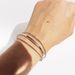 Women's Jewelry Minimalist Geometric Three Layer Line Open Bracelet Twist Faceted Bracelet Wrist Ornaments Copper Gold Plated_ipsvogv.com
