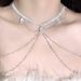 Women's Jewelry Light Luxury Dress Accessories Tassel Shoulder Chain Fashionable And Versatile Body Chain Niche High End Temperament Necklace_ipsvogv.com