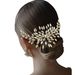 Headwear Elegant Handcrafted Crystal Hair Comb With Rhinestones - Perfect For Weddings, Parties, And Special Occasions_ipsvogv.com