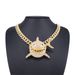 Unisex Alloy Necklace For Men And Women Cool Big Shark Pendant Hip Hop Personality Fashion Rap Diamond Pendant_ipsvogv.com