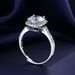 Japan And South Korea Two Carat Mossan Stone Diamond Princess Square Wrap Ring Movable Classic Versatile Tikto Live_ipsvogv.com