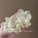 Moonlight Soft Gauze Atmosphere French Retro Chiffon Pearl Flower Earrings Exaggerated High End Small Fairy Temperament_ipsvogv.com