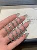 women's Hollowed Water Out Zircon Blue Light Luxury, New Chinese Style High-end Feeling, Index Finger Ring, Exquisite Luxury, Feeling, Ring,_ipsvogv.com
